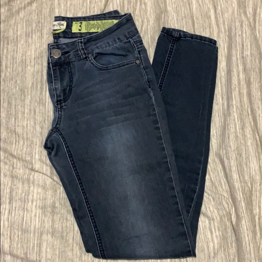 Dark faded jeans